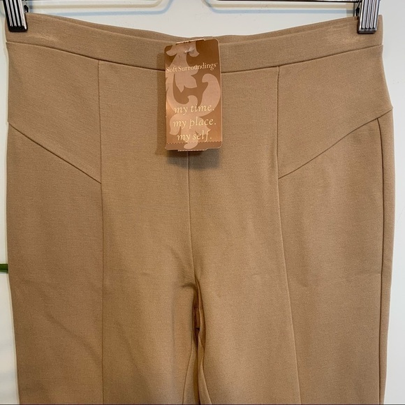 Soft Surroundings | NWT Ava Tan Heavenly Missy Soft Khaki Tan Leggings Pants XS - Picture 2 of 9